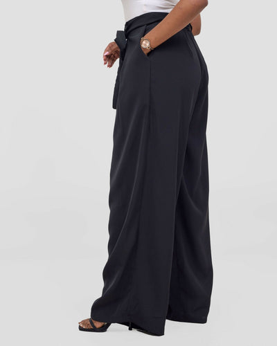 Poised Palazzo Pant - Black - Shopzetu