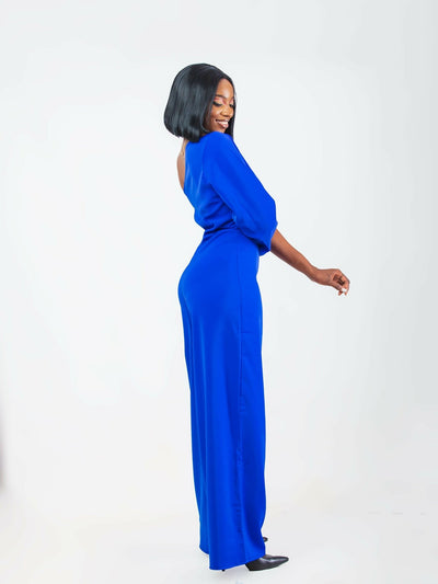 Da’Joy Fashions Ke Izar Jumpsuit - Royal Blue - Shopzetu
