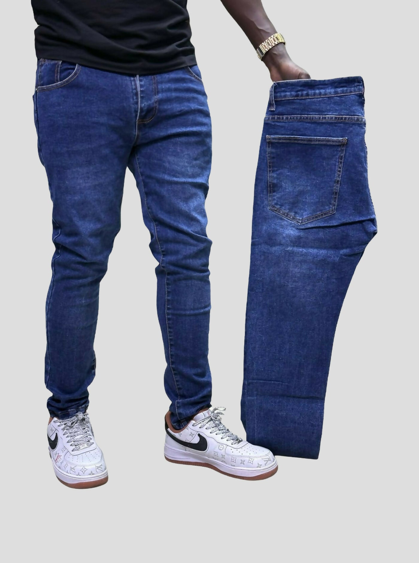 Stylish Brothers Non Fade Slim Fit Men Jean - Blue - Shopzetu