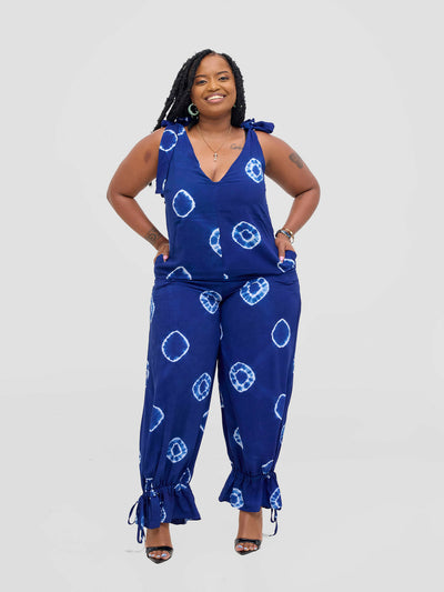 Vivid Afrikana Lamu Jumspuit - Blue - Shopzetu