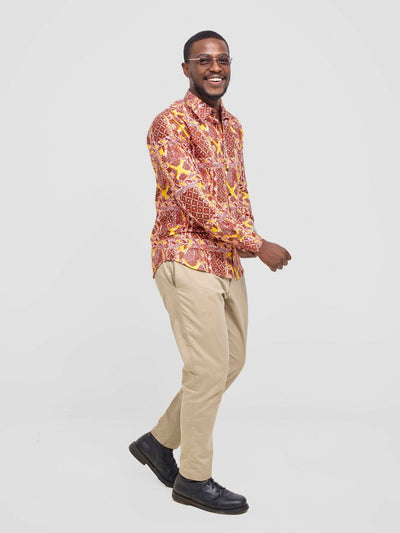 Mendilines Warm African Shirt - Brown - Shopzetu