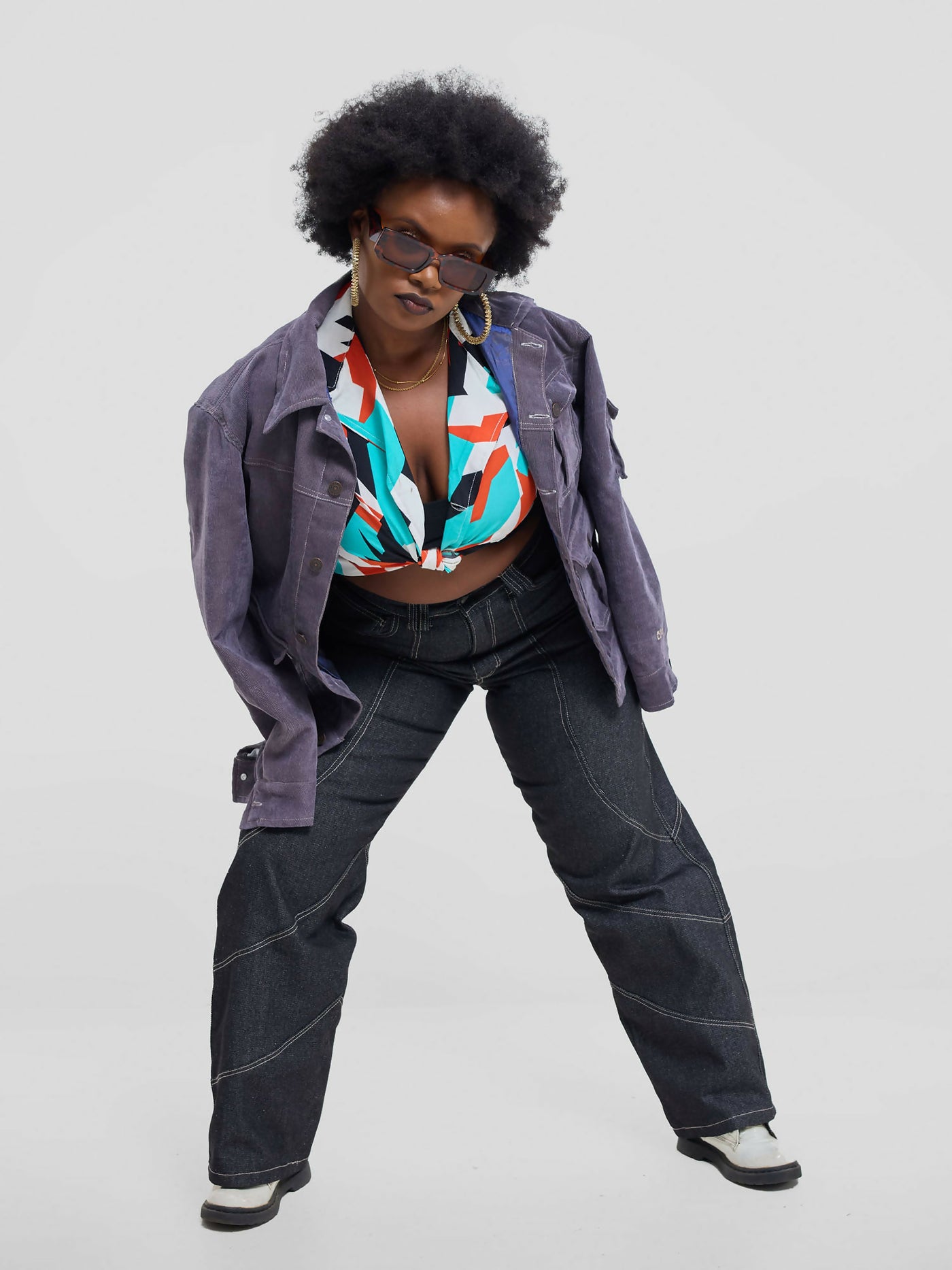 Kalungi Anga Unisex Shirt Top - Multicolored - Shopzetu