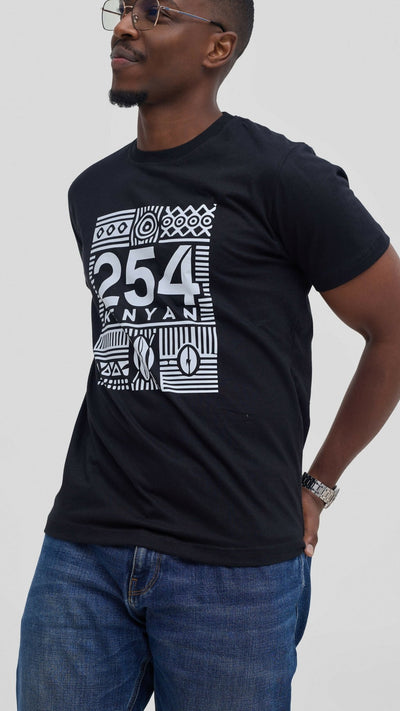 Kitu Kali Graphic With Nairobi II Shirt - Black - Shopzetu