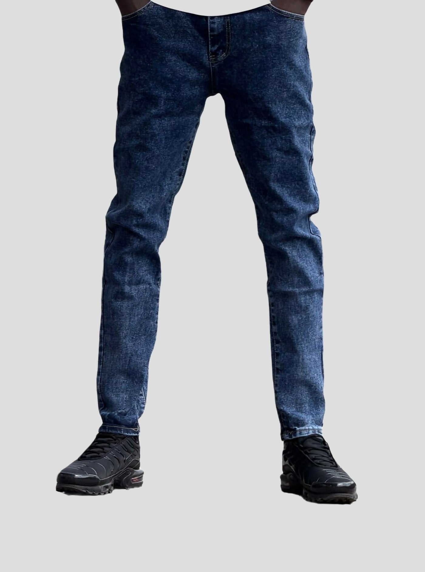Stylish Brothers Washed Men Slim Fit Denim Jean - Blue - Shopzetu