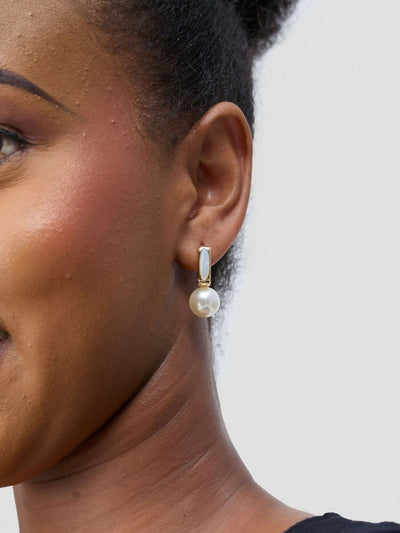 Accessorize With Style Premium Small Earring - White - Shopzetu