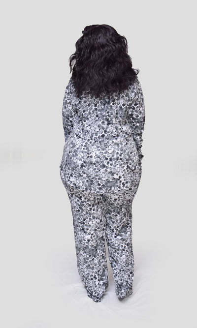 Thick & Fab Vivica Pant Set - Floral - Shopzetu