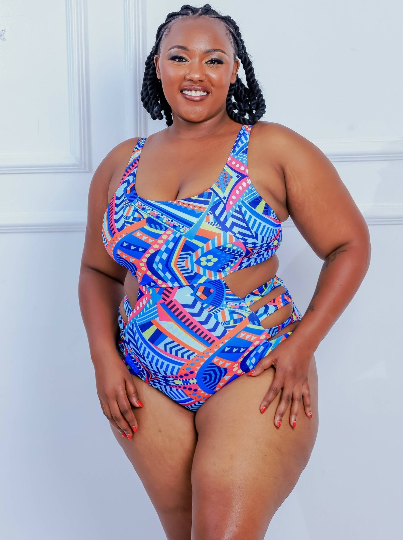 Shells Attic Swimwear Suit Monokini - Blue - Shopzetu