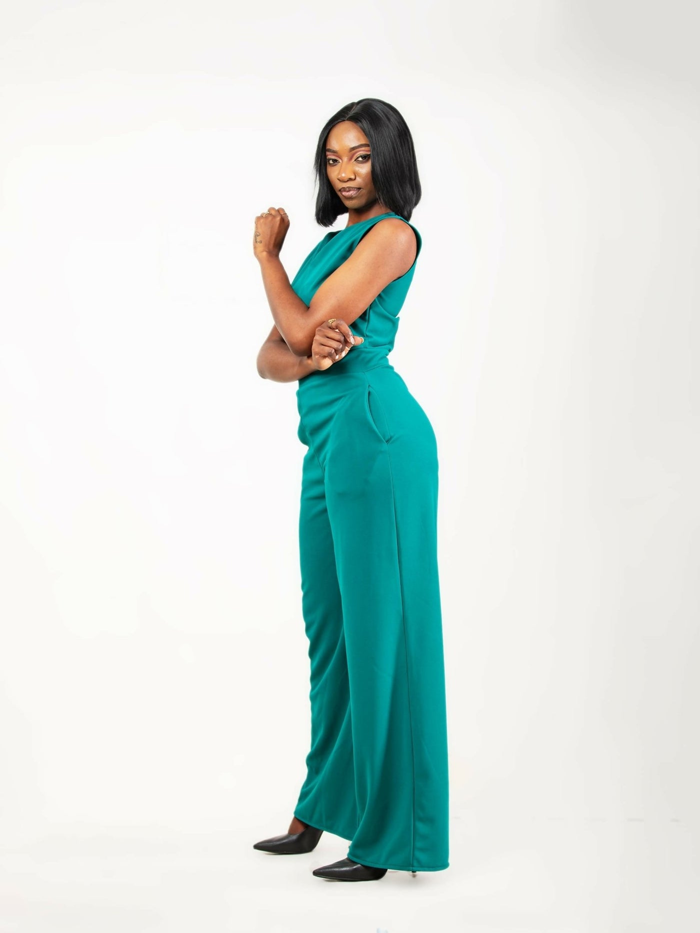 Da’Joy Fashions Ke Alcor Jumpsuit - Jungle Green - Shopzetu