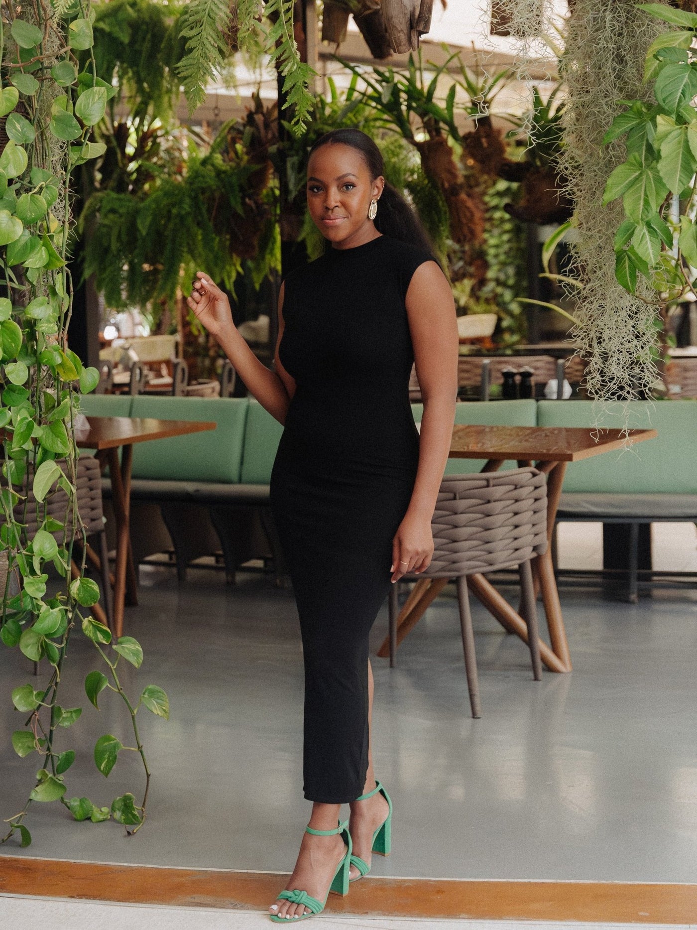 This Is Essential Midi Dress - Black - Shopzetu