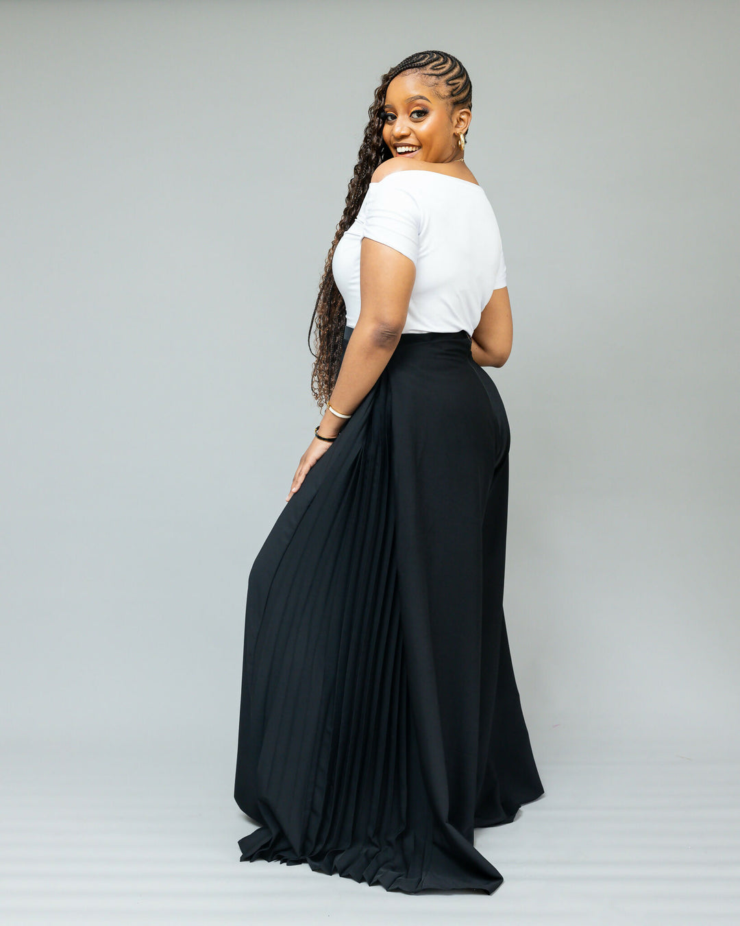African Yuva Serro Palazzo Pant - Black