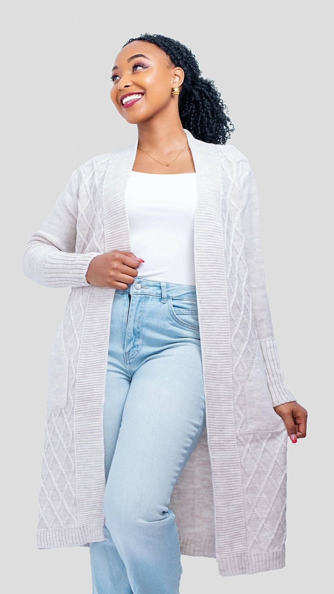 The Fashion Frenzy Waterfall Cardigan - Champagne - Shopzetu