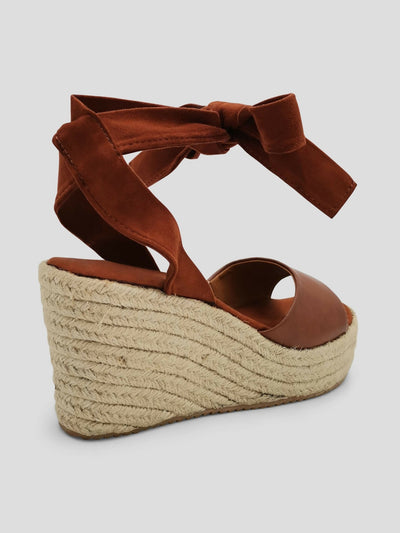 Julz Duke Tan Wedges Sandal - Tan - Shopzetu