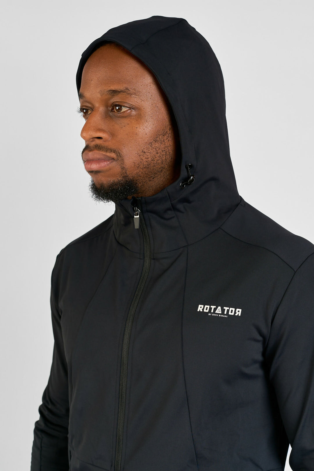 Rotator Active Wear Mens Performance Jacket - Black - Shopzetu