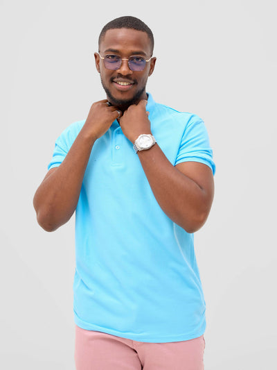Zuria Fashions Polo T-shirt - Blue - Shopzetu