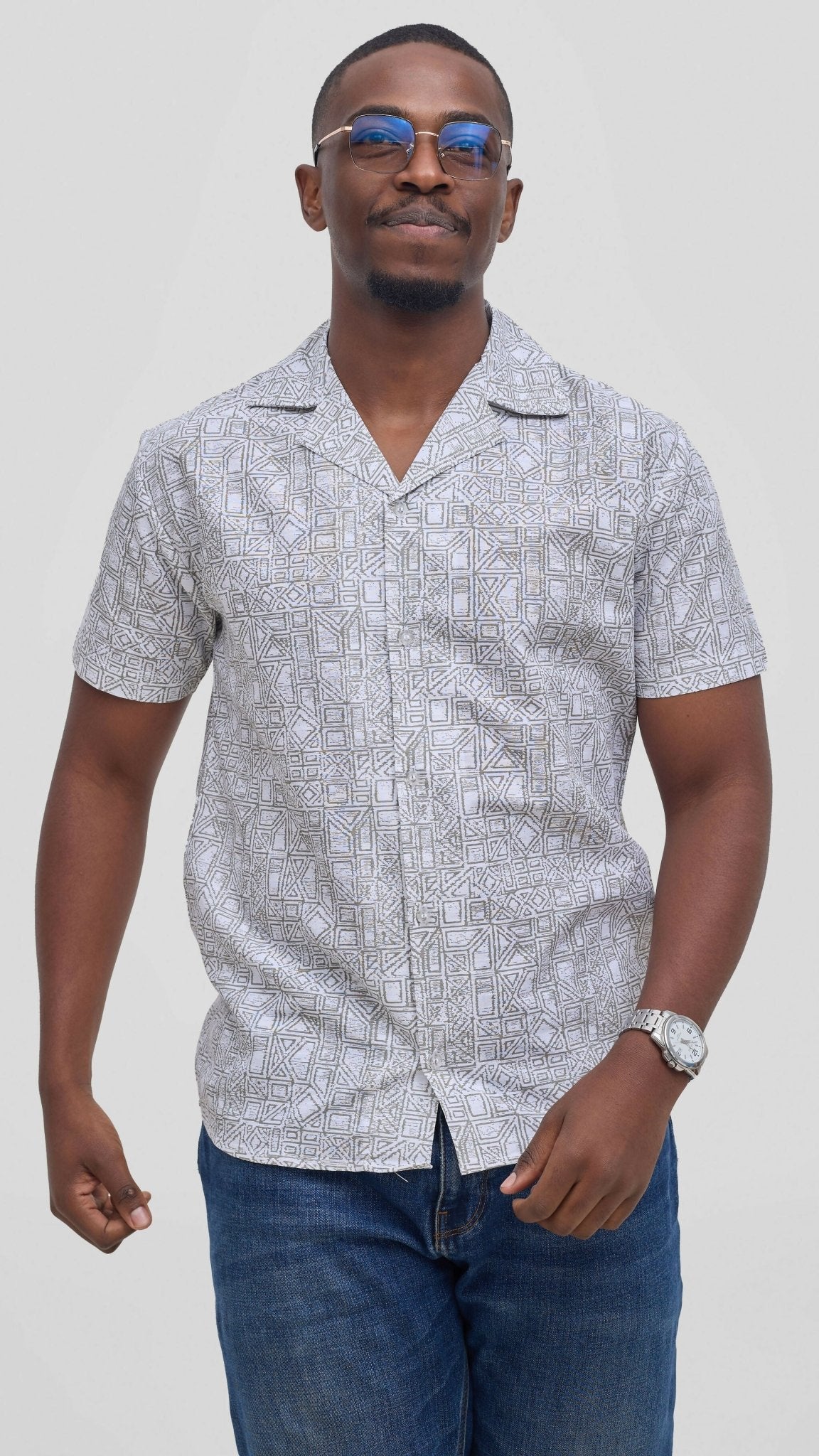 Kitu Kali TP Fabric 1 Shirt - Cream - Shopzetu