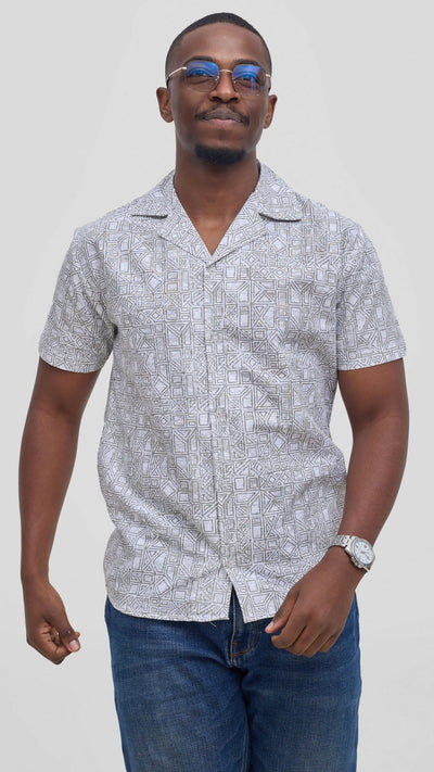 Kitu Kali TP Fabric 1 Shirt - Cream - Shopzetu
