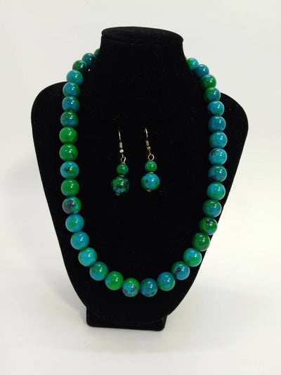 Klewisia Closet Beaded Necklace - Green - Shopzetu