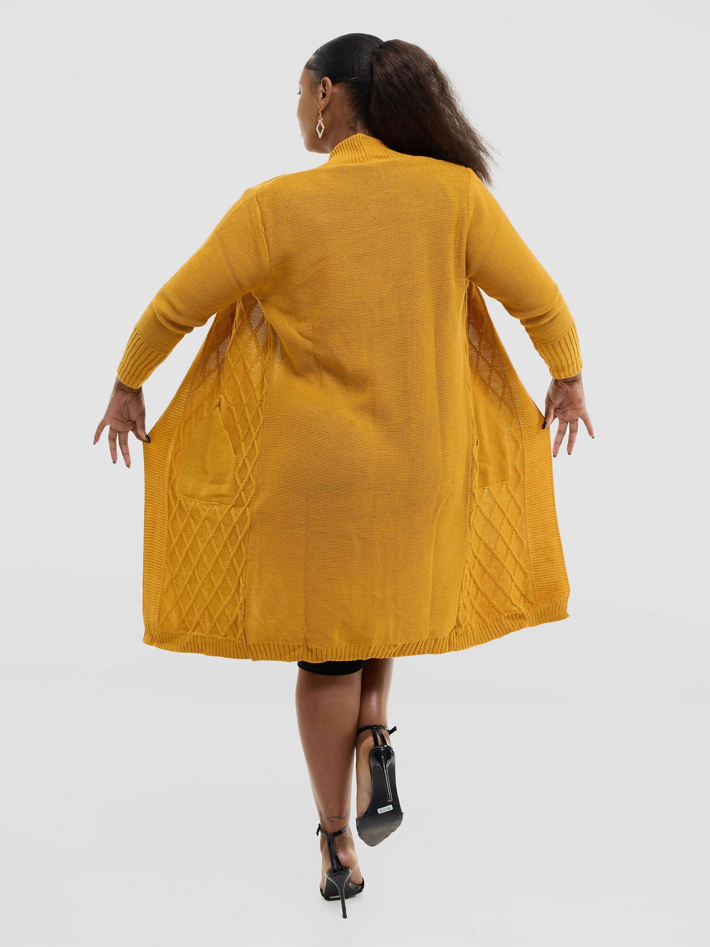 The Fashion Frenzy Waterfall Cardigan - Yellow - Shopzetu