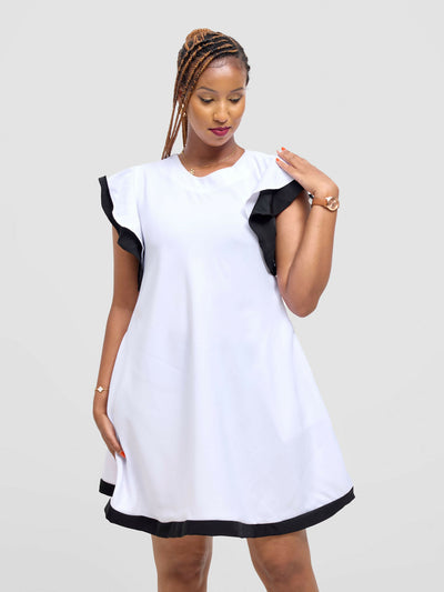 Mnubistyle Muni Dress - White - Shopzetu