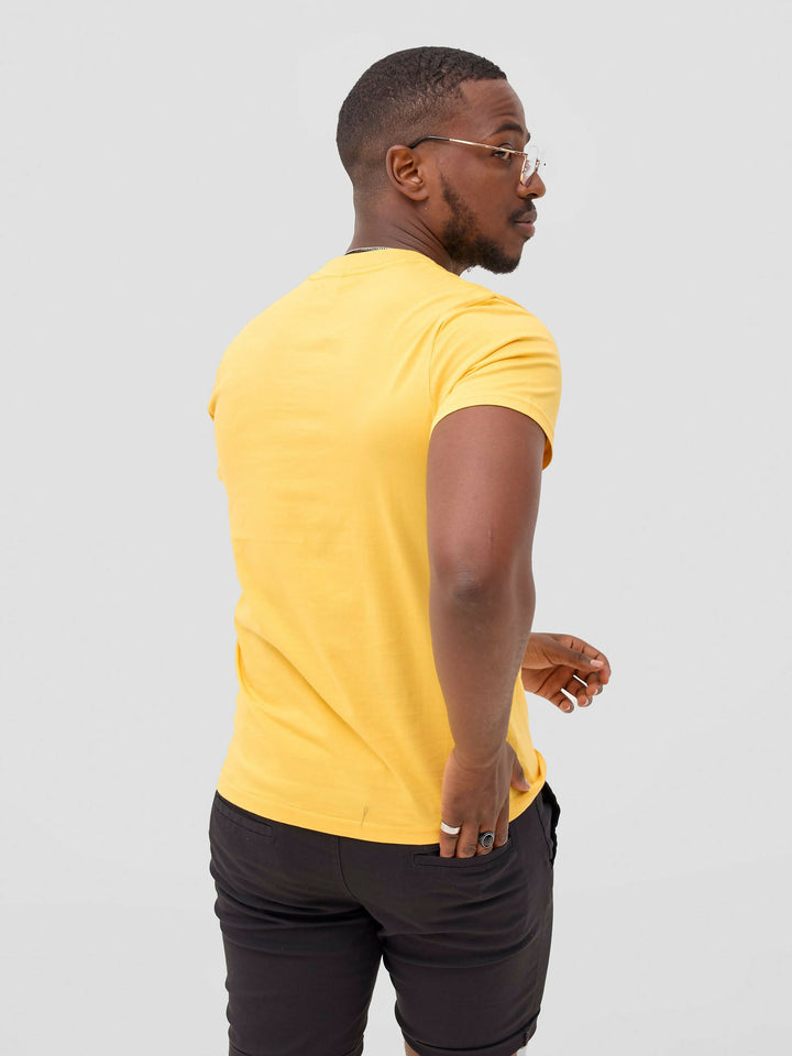 Zuria Fashions Unisex Roundneck T-shirt - Yellow - Shopzetu