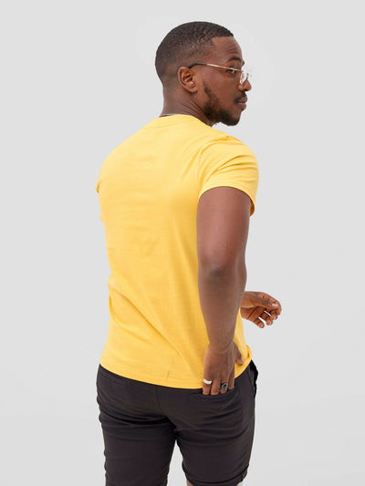Zuria Fashions Unisex Roundneck T-shirt - Yellow - Shopzetu
