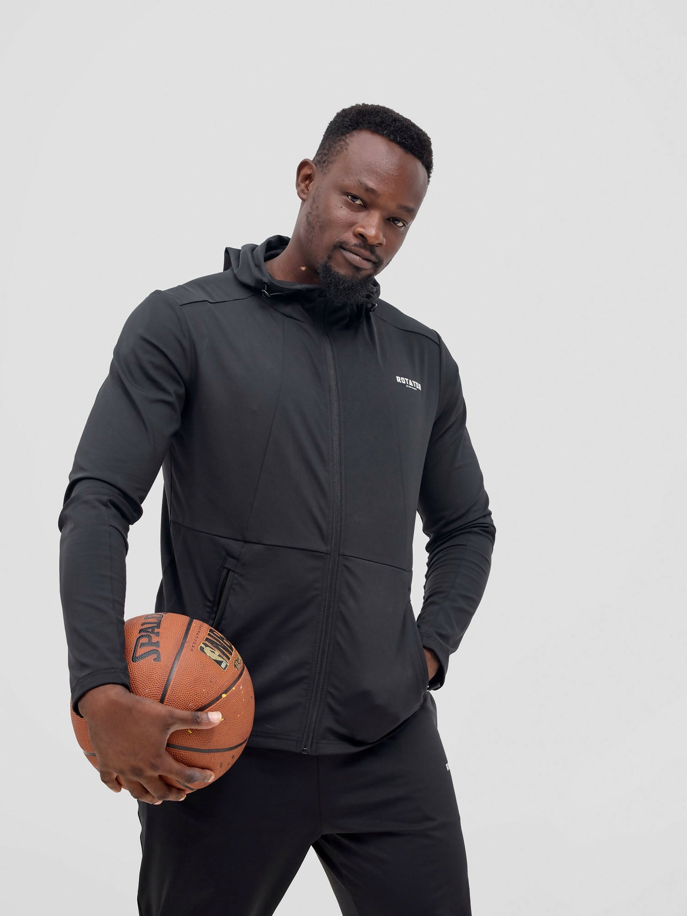 Rotator Active Wear Mens Performance Jacket - Black - Shopzetu