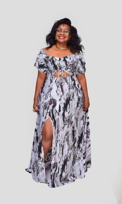 Thick & Fab Amy Maxi Dress - White - Shopzetu
