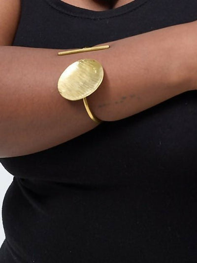 Purely Brass Mali Bracelet - Brass - Shopzetu