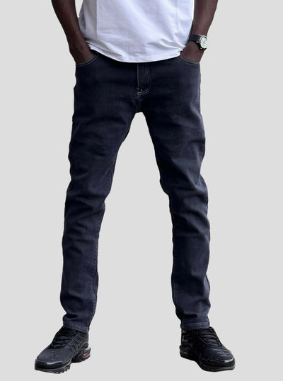 Stylish Brothers Extra Men Slim Fit Denim Jean - Dark Grey - Shopzetu