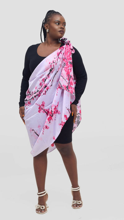 Afrodame Luxurious Silk Scarf - Pink - Shopzetu