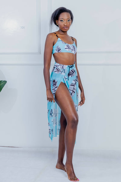 Shells Attic Swimwear Suit Bikini - Blue - Shopzetu