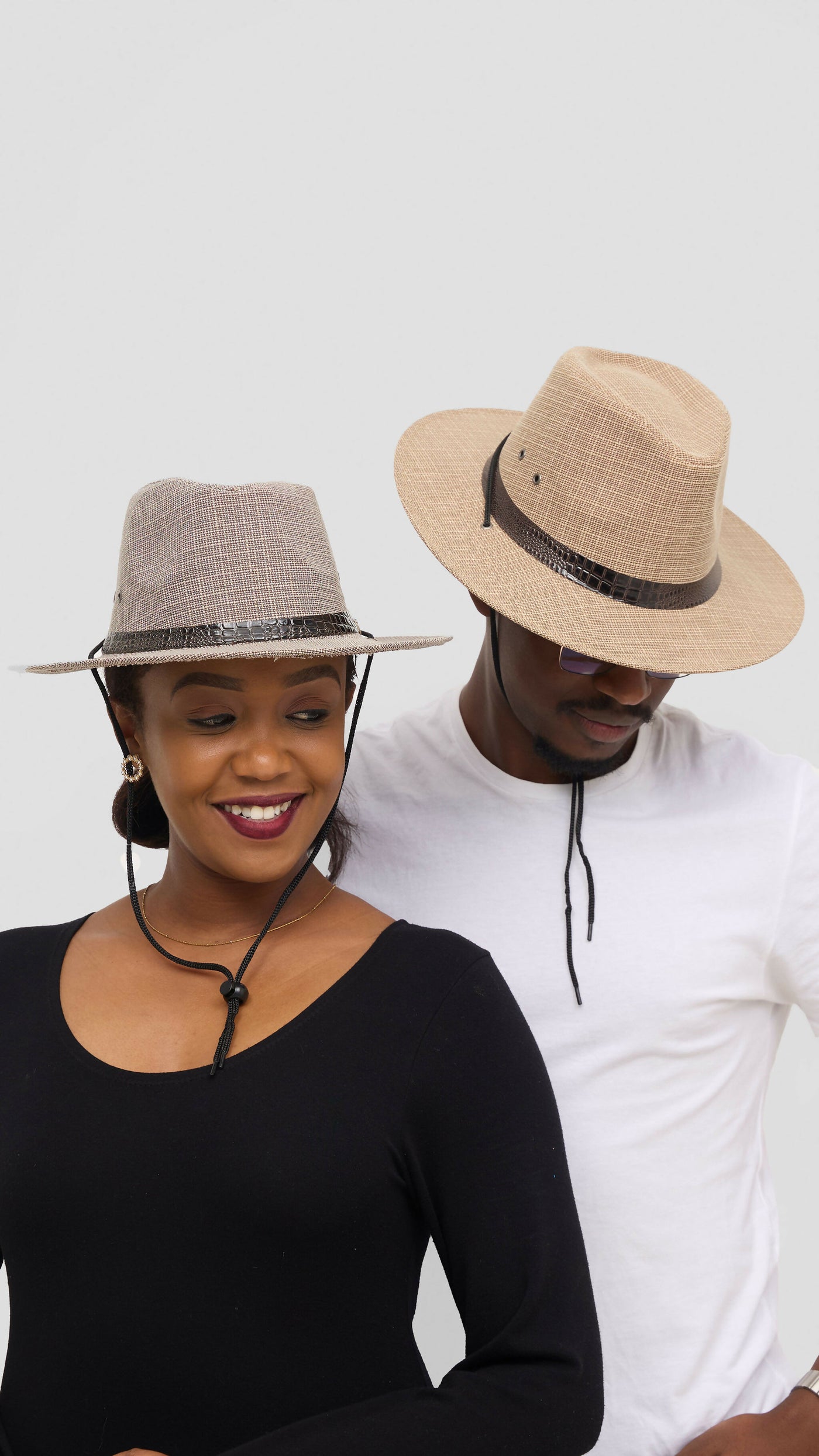 Umbo Collections Safari Sun Hat - Grey / Beige