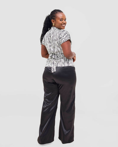 Silk House Collection Eraya Pant - Black - Shopzetu