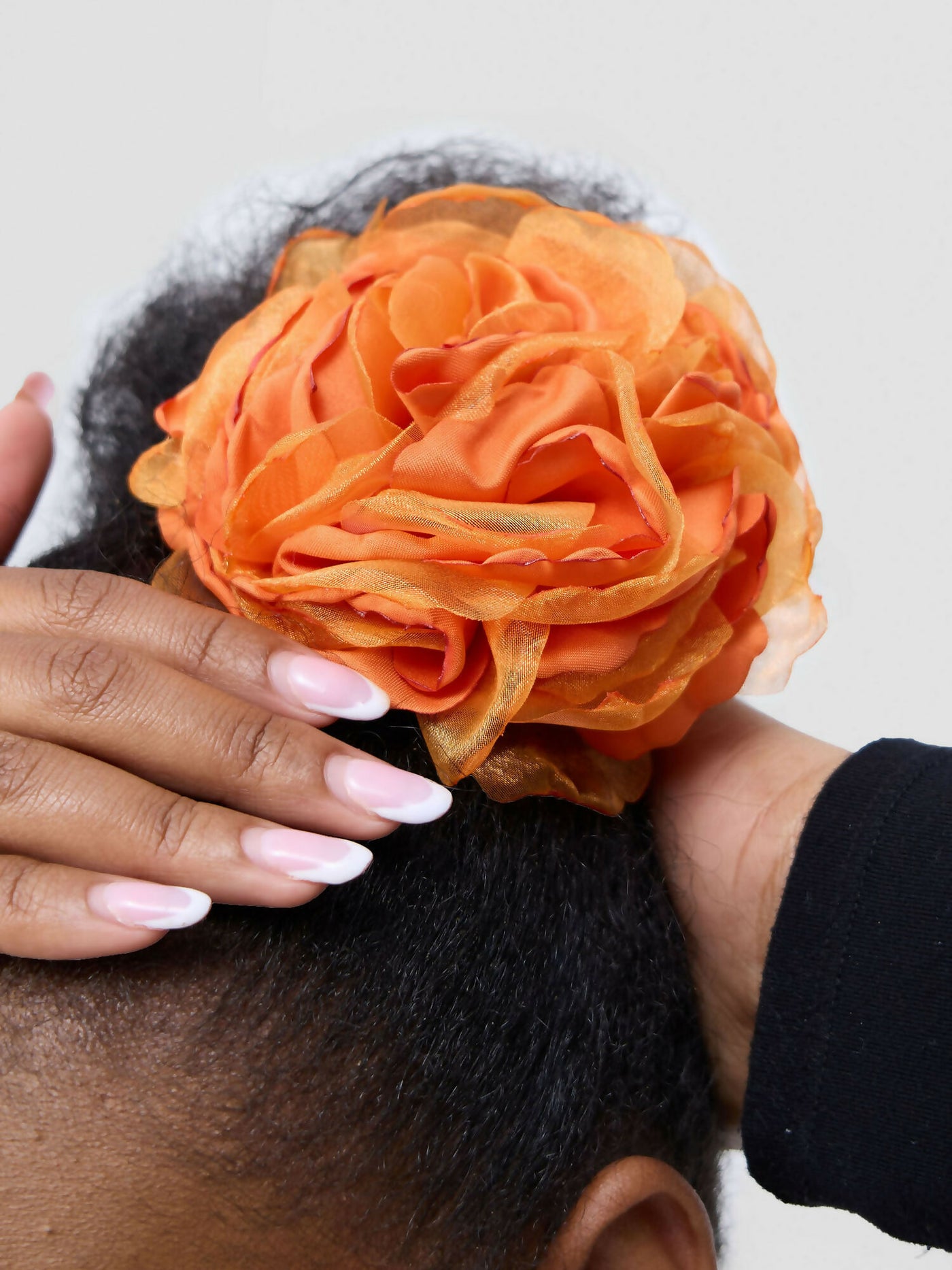 Accessorize With Style Large 2tone Flower Brooch - Orange - Shopzetu