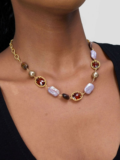 Accessorize With Style Statement Necklace - Multicoloured - Shopzetu
