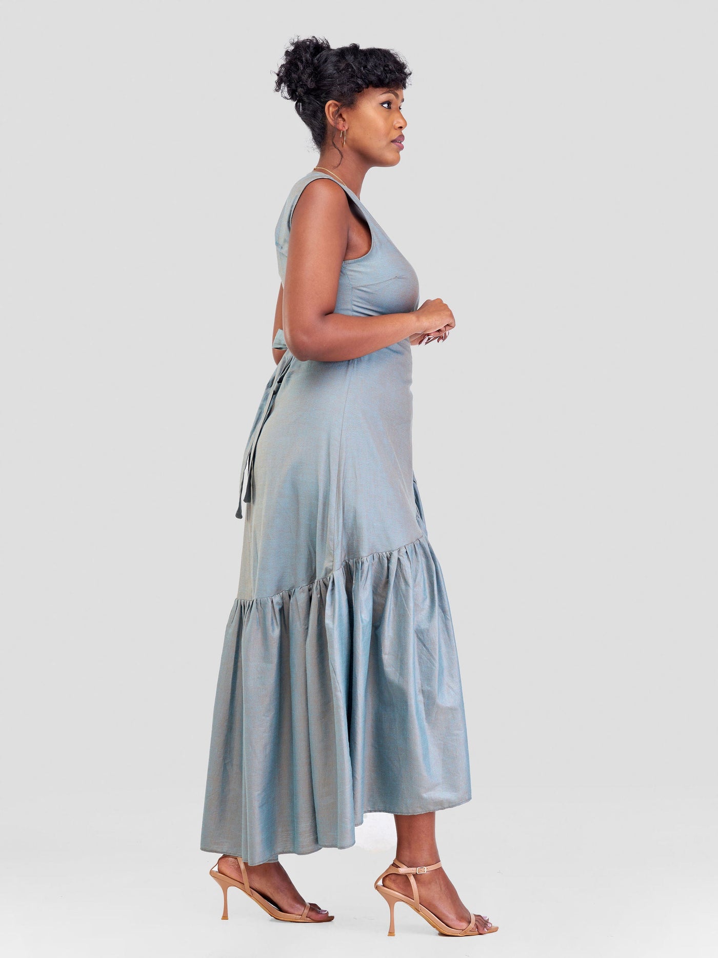 Safari by Vivo Kikoy Wrap Dress - Frost
