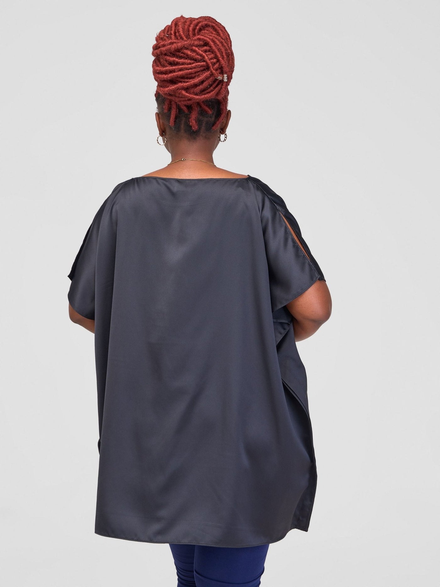 Vivo Asika Kaftan Tunic - Black - Shopzetu