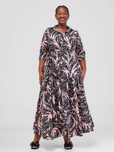 Salok Havilah Wear Ella Dress - Pink Print
