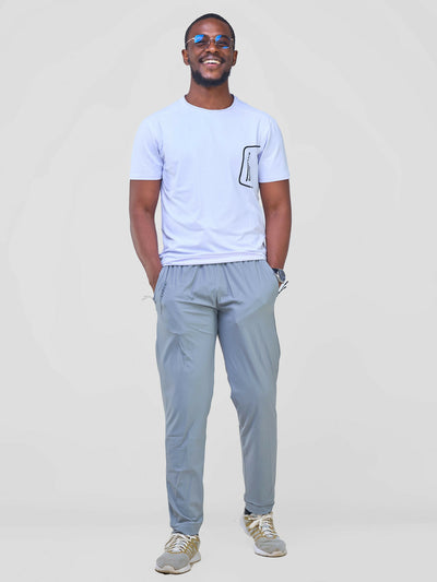 Track Pants - Grey - Shopzetu