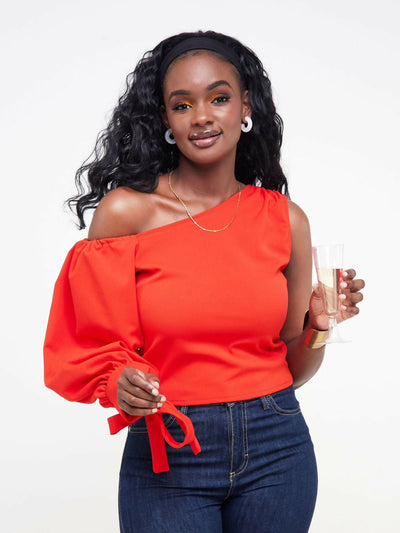 Merli Africa Lilly Top - Orange - Shopzetu