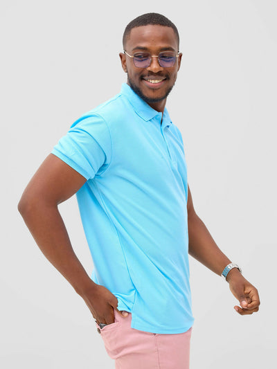 Zuria Fashions Polo T-shirt - Blue - Shopzetu