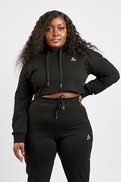 Rotator Active Wear Women's Lifestyle Tracksuit Set - Black - Shopzetu