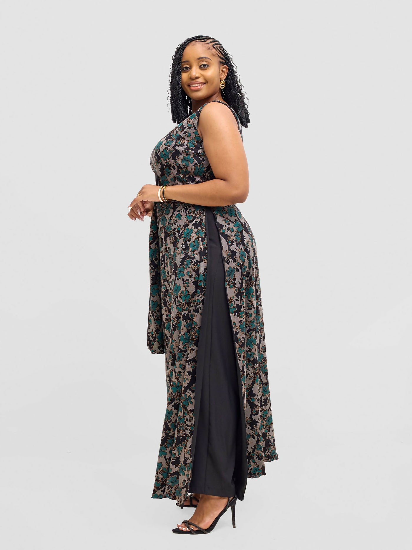 Smash By Kaly Elegant Flow Tunic Coverup Top - Multicolored - Shopzetu