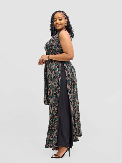 Smash By Kaly Elegant Flow Tunic Coverup Top - Multicolored - Shopzetu