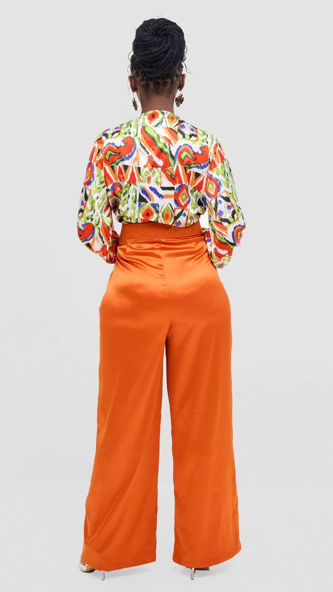 Bosi Pallazo Set - Orange - Shopzetu