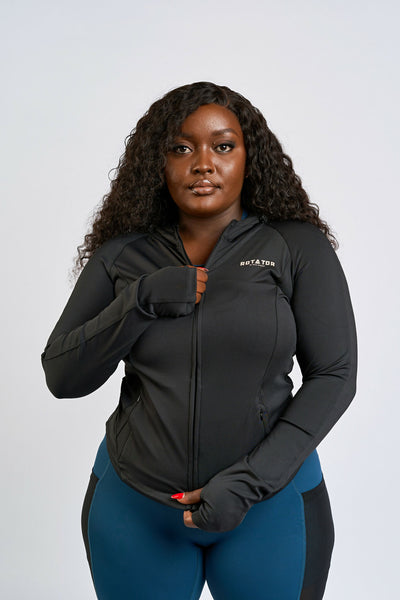 Rotator Active Wear Women's Performance Jacket - Black - Shopzetu