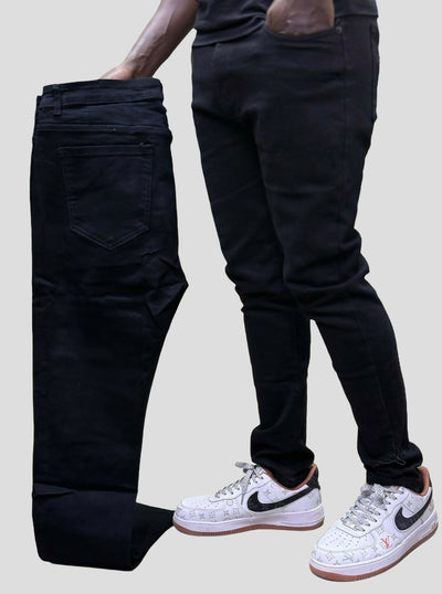Stylish Brothers None Fade Men Slim Fit Jean - Black - Shopzetu