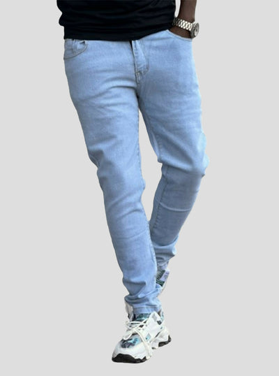 Stylish Brothers Men Slim Fit Denim Jean - Blue - Shopzetu