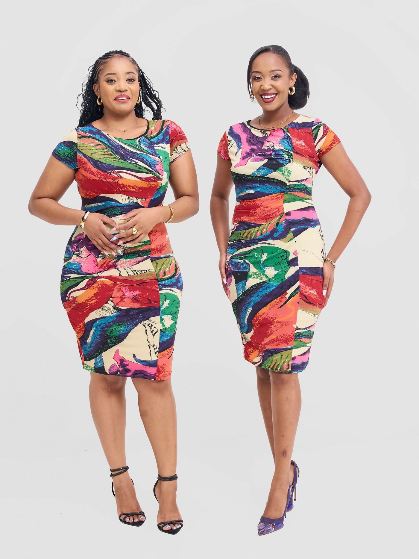 Prettygline Dat Chic Bodycon - Multicolored - Shopzetu