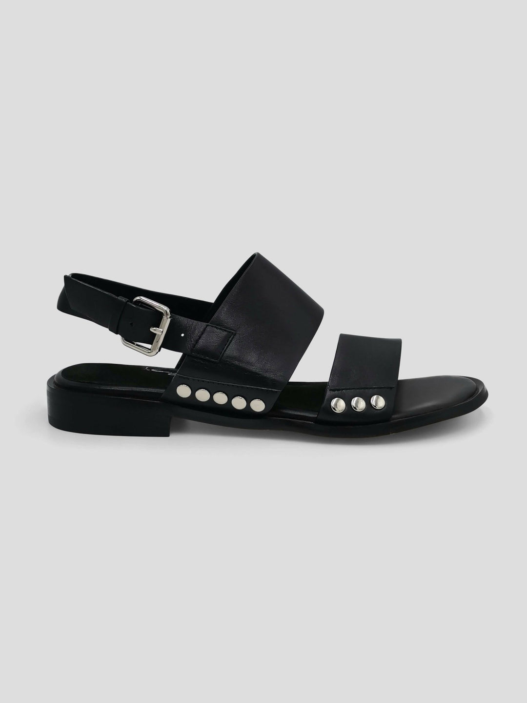 Julz Poppy Black Sandals - Black - Shopzetu